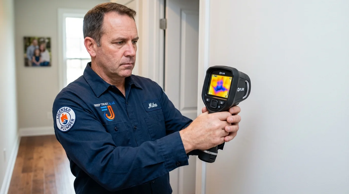 Thermal imaging leak detection by Johns Plumbing LLC in Laurinburg